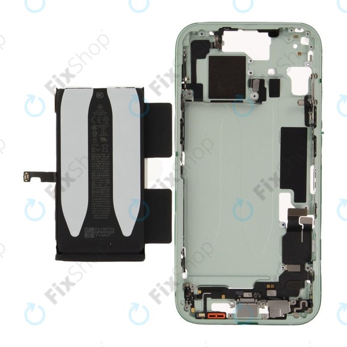 Střední Rám s Baterií pro iPhone 15 | Green | ZD076-00673 | Genuine Apple