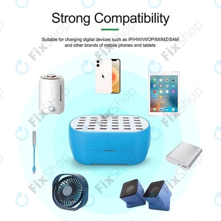 Relife RL-304M - Smart Servisní USB Stanice - 30x USB / 160W