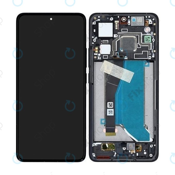 Xiaomi 14T Pro - LCD Displej + Dotykové Sklo + Rám (Titan Black) - 56001500N1200 Genuine Service Pack