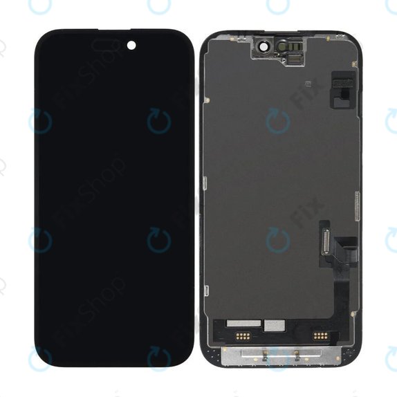 Displej In-Cell FHD pro iPhone 15, Dotykové sklo s rámem, FixPremium