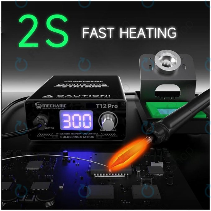 Mechanic T12 Pro - Digitální Pájecí Stanice (Black)