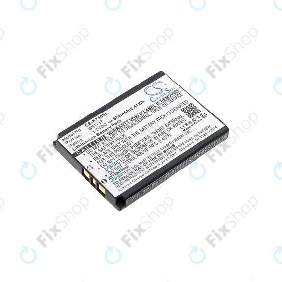 Baterie pro Sony Ericsson, 650mAh, Li-Ion, 3.7V, BST-37, HQ