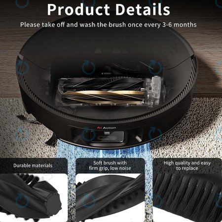 Xiaomi Dreame X50 Ultra, L40s Pro Ultra, Mova V50 Ultra, P60 - Hlavní kartáče