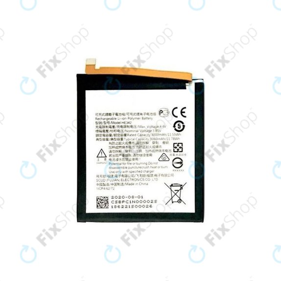 Nokia 7.1, 5.1 Plus, 6.1 Plus (Nokia X6) - Baterie HE342 3000mAh