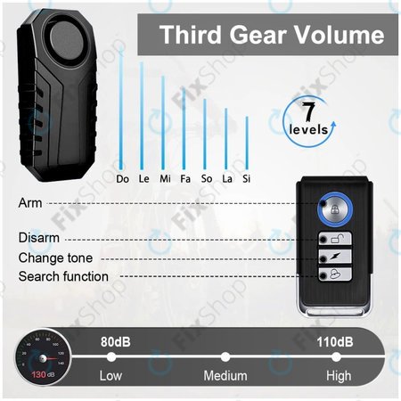 Bezdrátový Alarm proti Krádeži s Ovladačem