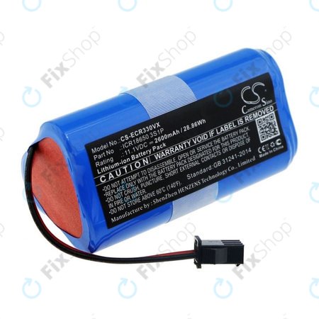 Ecovacs CEN330, CR-series - Baterie ICR18650 3S1P Li-Ion 11.1V 2600mAh HQ
