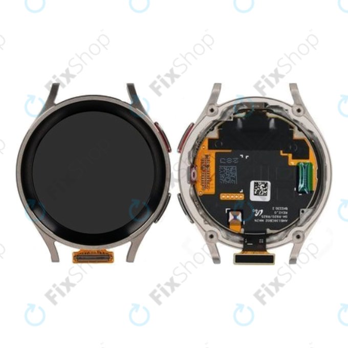 Samsung Galaxy Watch 5 Pro 45mm R925 - LCD Displej + Dotykové Sklo + Rám (Gray Titanium) - GH82-30045A Genuine Service Pack