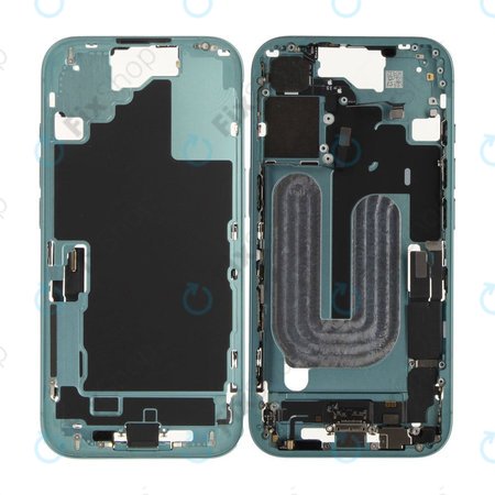 Střední Rám s Baterií pro iPhone 16 | Green | ZD076-00683 | Genuine Apple