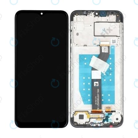 Motorola Moto G8 Power Lite - LCD Displej + Dotykové Sklo + Rám (Black) - 5D68C16532, 55D68C18031 Genuine Service Pack