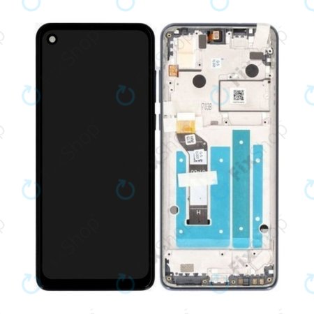 Motorola One Action XT2013 - LCD Displej + Dotykové Sklo + Rám (Demin Blue) - 5D68C14737 Genuine Service Pack