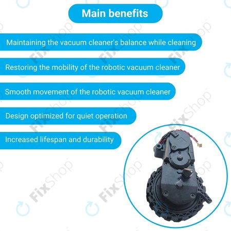 Ecovacs Deebot N-series, T-series, Ozmo-series - Kolo s Motorem (Levé)