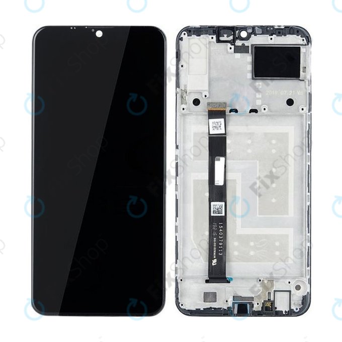 Lenovo K10 Note - LCD Displej + Dotykové Sklo + Rám (Black) TFT