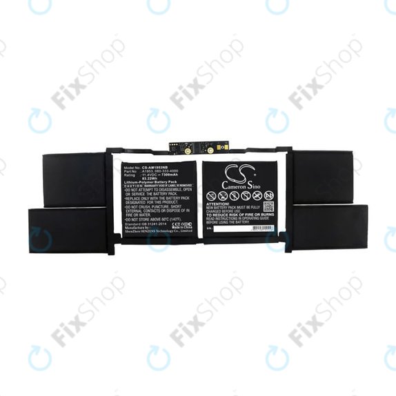 Apple MacBook Pro 15" A1990 (2018 - 2019) - Baterie A1953 7300mAh HQ