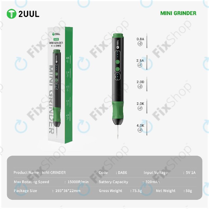 Mini přesná bruska, 2UUL DA86