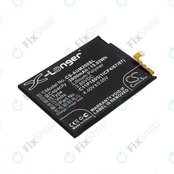 Baterie pro Asus Zenfone Max M2, 3900mAh, Li-Pol, 3.85V, C11P1805 (1ICP4/67/87), HQ