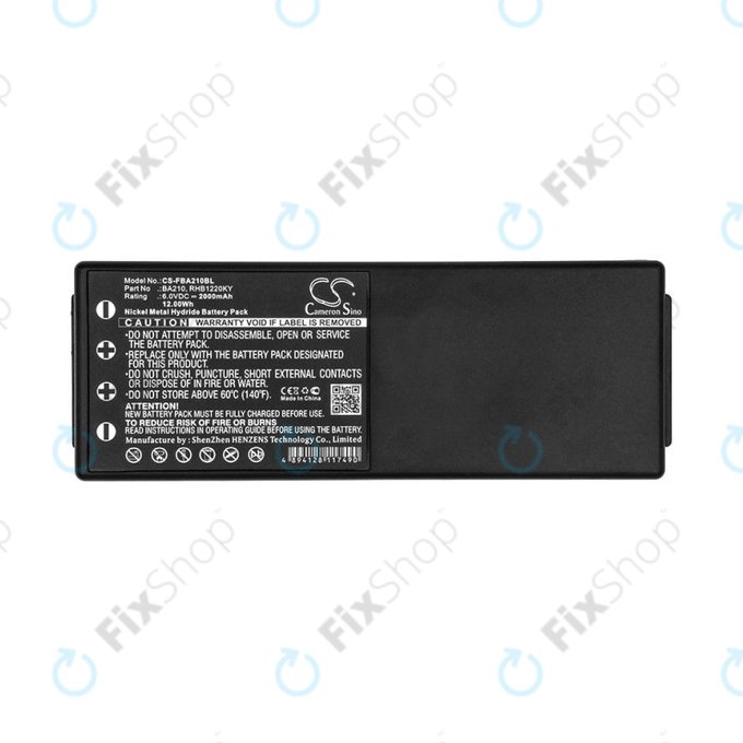 Baterie pro HBC Radiomatic BA, 2000mAh, Ni-MH, 6V, RHB1220KY, HQ