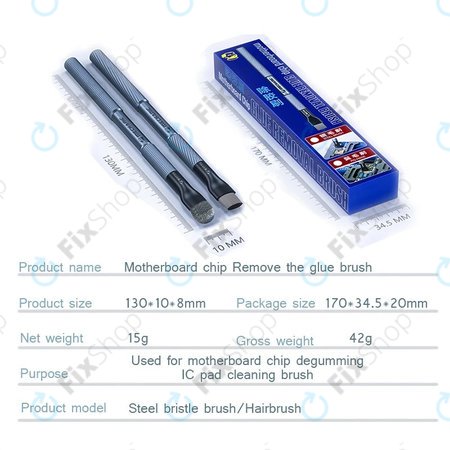 Mechanic - Ocelový kartáček na PCB/BGA pro čištění IC podložek a odstranění lepidla