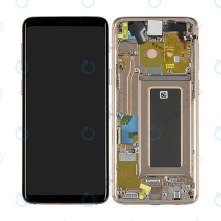 Samsung Galaxy S9 G960F - LCD Displej + Dotykové Sklo + Rám (Sunrise Gold) - GH97-21696E, GH97-21697E Genuine Service Pack