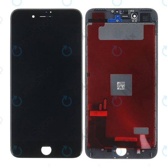 Displej pro iPhone 7 Plus, Black, Dotykové sklo s rámem, Refurbished