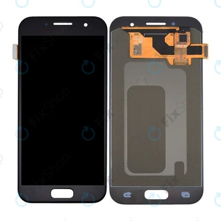 Samsung Galaxy A3 A320F (2017) - LCD Displej + Dotykové Sklo (Black) OLED