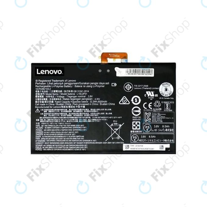 Lenovo Yoga Book YB1-X90L - Baterie L15C2P31 8500mAh - 77055339 Genuine Service Pack
