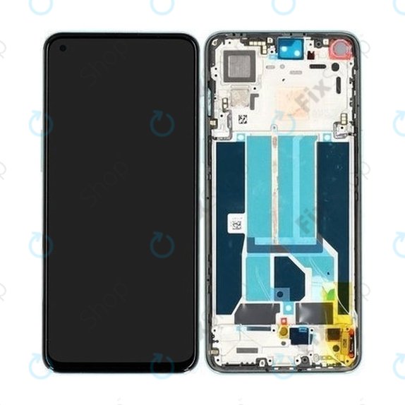 OnePlus Nord 2 5G - LCD Displej + Dotykové Sklo + Rám (Grey Sierra) - 2011100360 Genuine Service Pack