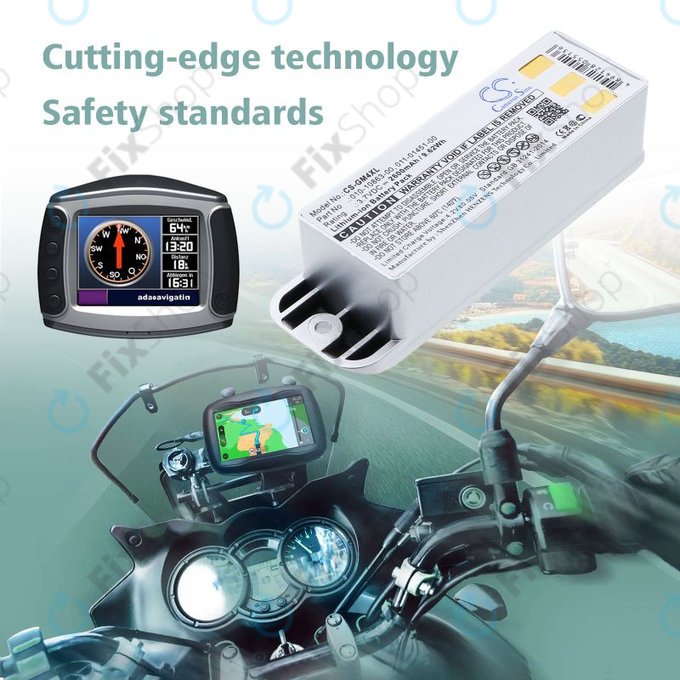 Baterie pro Garmin Zumo 400, 550, 2600mAh, Li-Ion, 3.7V, 010-10863-00, 011-01451-00, HQ