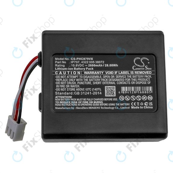 Philips SmartPro Easy - Baterie IP797, 4322 005 38072 Li-Ion 10.8V 2600mAh HQ