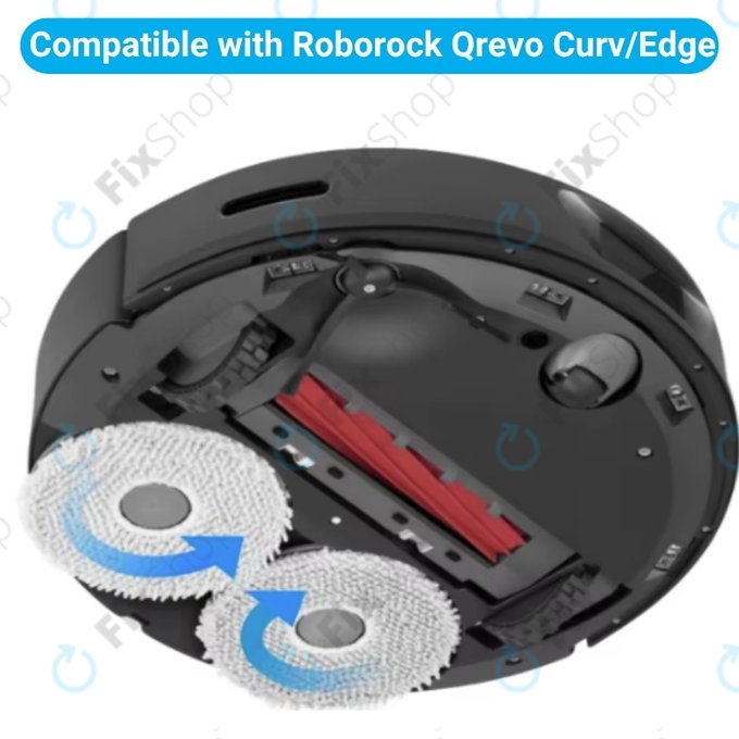 Mopovací útěrka, 4 ks pro Xiaomi Roborock Qrevo Curv, Qrevo Edge