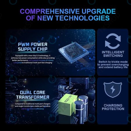 Mechanic V-Power 8 Pro - USB Servisní Nabíjecí Stanice s USB-C, USB 3.0