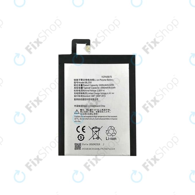 Lenovo VIBE S1 - Baterie BL250 2500mAh