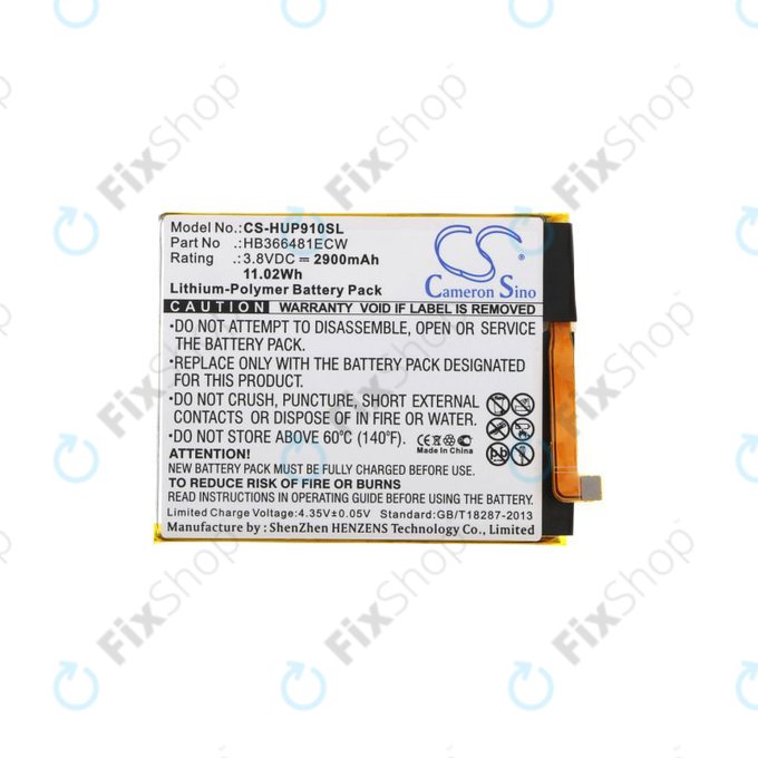 Huawei P9, P9 Lite, P10 Lite, P20 Lite, P Smart, Y6 (2018), Y6 Prime (2018), Y7 (2018), Y7 Prime (2018), Honor 7A, 8, 9 Lite - Baterie HB366481ECW 2900mAh HQ