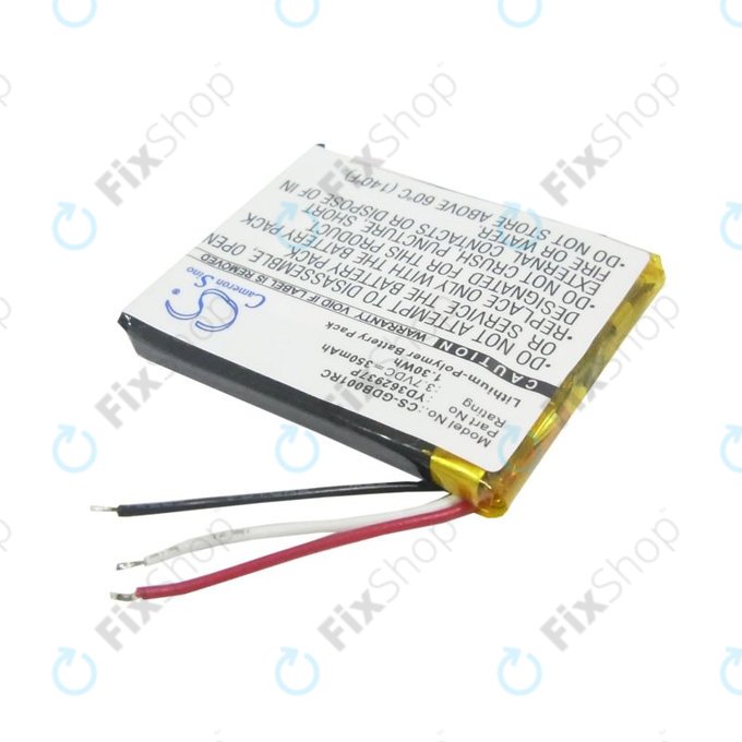 Baterie pro GoPro Wifi Remote, 350mAh, Li-Pol, 3.7V, YD362937P, HQ