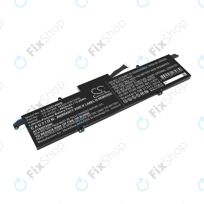 Baterie pro Asus ROG Zephyrus G14 Ga401, 4850mAh, Li-Pol, 15.4V, C41N1908, HQ