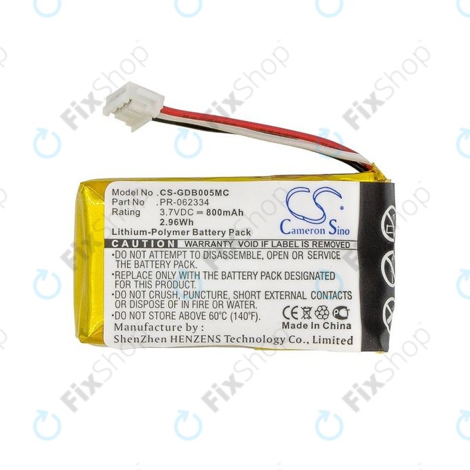 Baterie pro GoPro Hero +, 800mAh, Li-Polymer, 3.7V, PR-062334, HQ