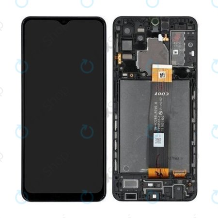 Samsung Galaxy A32 5G A326B - LCD Displej + Dotykové Sklo + Rám (Awesome Black) - GH82-25121A, GH82-25122A Genuine Service Pack