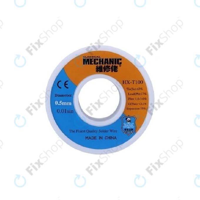 Mechanic HX-T100 - Špičkový Pájecí Drát Sn/Pb - 0.5mm