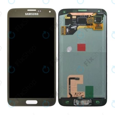 Samsung Galaxy S5 G900F - LCD Displej + Dotykové Sklo (Copper Gold) - GH97-15959D, GH97-15734D Genuine Service Pack