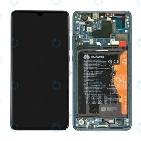 Huawei Mate 20 X 5G - LCD Displej + Dotykové Sklo + Rám + Baterie (Emerald Green) - 02352UXT Genuine Service Pack