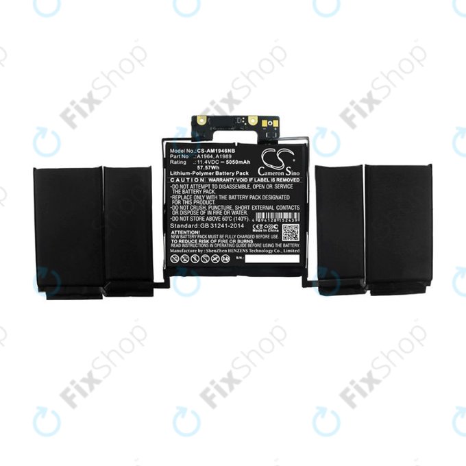 Apple MacBook Pro 13" A1989 (2018 - 2019), A2251 (2020) - Baterie A1964 5050mAh HQ
