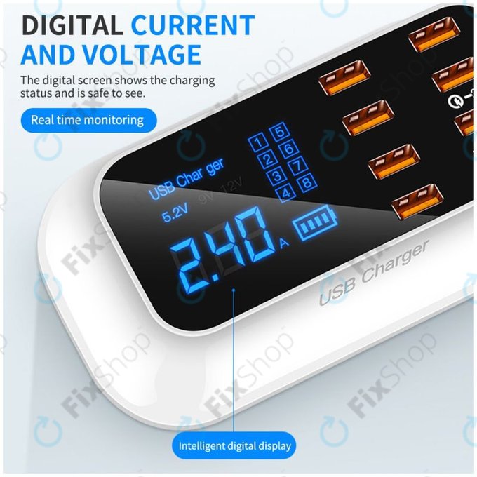 Asometech Model E - USB Servisní Nabíjecí Stanice s USB 3.0 a USB-C