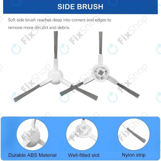 Xiaomi Dreame L10s Ultra Gen2, Pro Gen2, Mova E30 Ultra - Boční kartáč