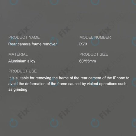 iFixes iX73 - nástroj na demontáž rámečku zadní kamery