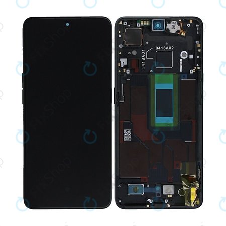 Oppo Reno 8 Pro CPH2357 - LCD Displej + Dotykové Sklo + Rám (Glazed Black) OLED