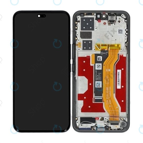 Honor 400 Pro - LCD Displej + Dotykové Sklo + Rám (Midnight Black) - 0235APFA Genuine Service Pack