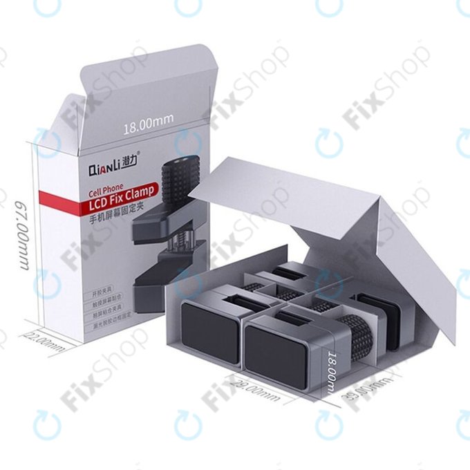 QianLi iClamp - Hliníková Svorka s Gumovou Výplní - Rozpětí 11mm (4ks)