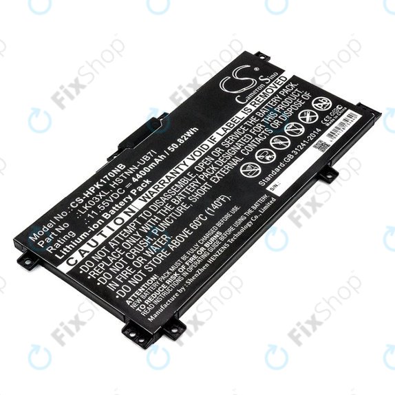 Baterie pro HP Pavilion X360 15-CR0001NM, 4400mAh, Li-Ion, 11.55V, LK03XL, HQ