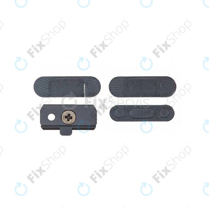 Apple iPad Mini, Mini 2, Air - Tlačítka Zapínání + Hlasitosti + Tichého Režimu (Space Gray)