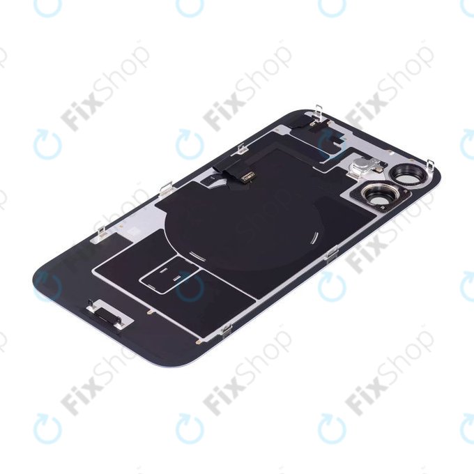 Apple iPhone 16 - Sklo Zadního Housingu + Sklíčko Kamery + Kovová Destička + Magsafe Magnet (Ultramarine)