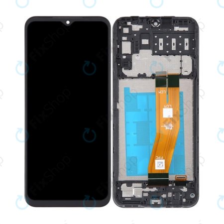 Samsung Galaxy A14 A145R - LCD displej + Dotykové sklo + Rám (Black) TFT